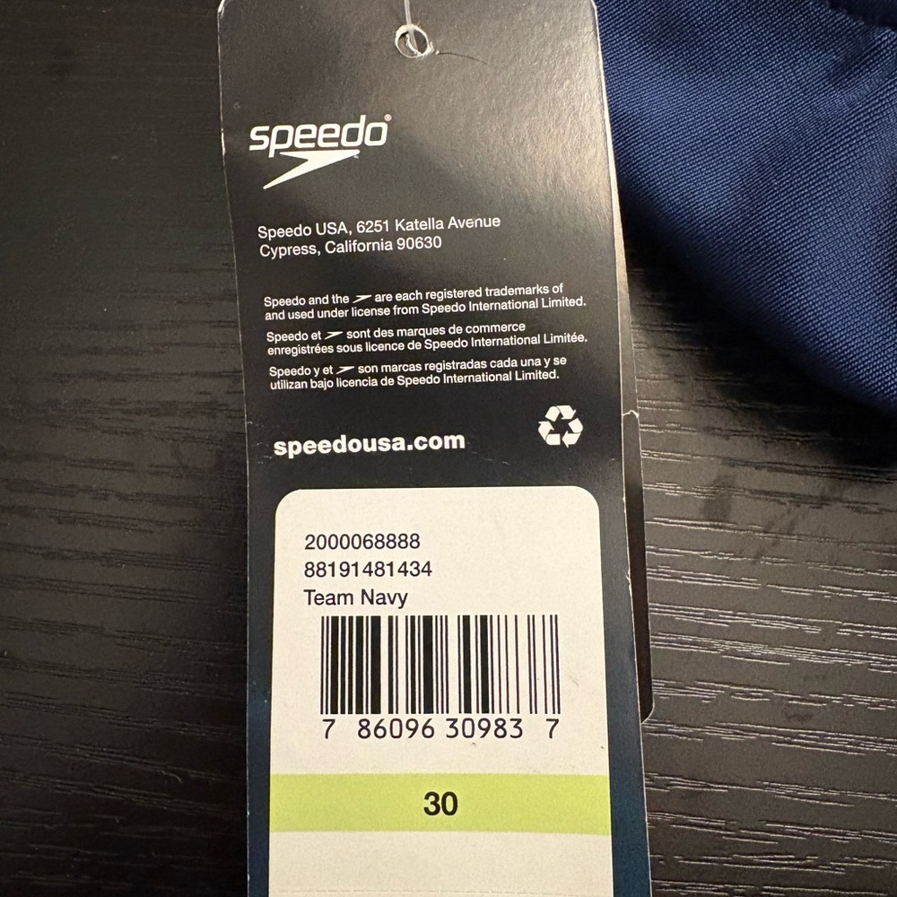 Speedo  Navy One Piece Swimsuit - Picture 3 of 4